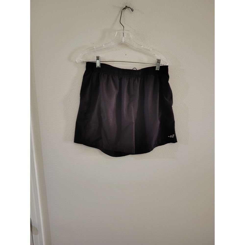BCG Mens Athletic Shorts Black Training Running Gym Shorts Large